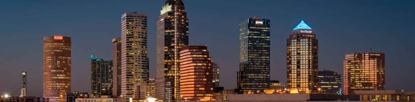 tampa skyline downtown bus trip
